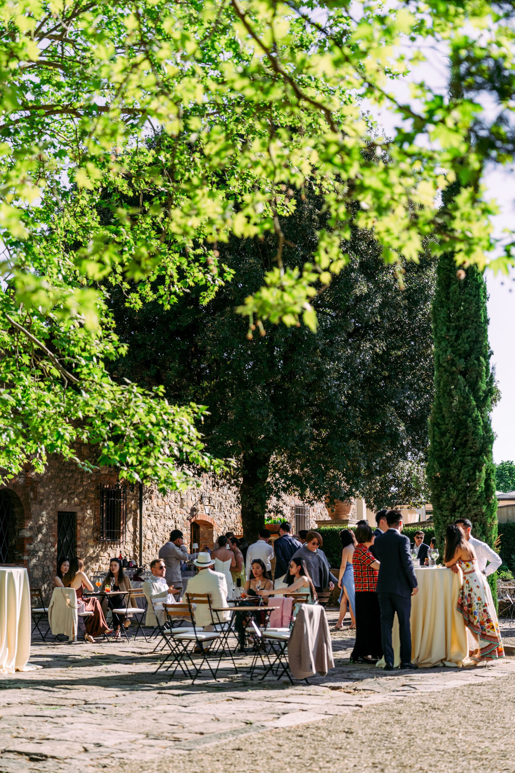 Matrimonio a Villa La Selva in Toscana | Adele e Sam Ricevimento durante il matrimonio a Villa la Selva